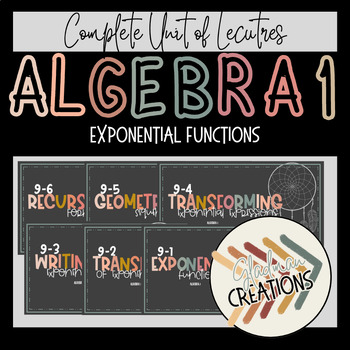 Preview of Algebra 1 Lesson BUNDLE - Exponential Functions