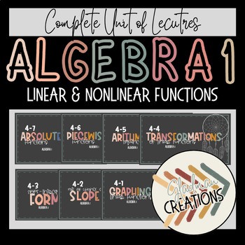 Preview of Algebra 1 Lesson BUNDLE - Linear and Nonlinear Functions