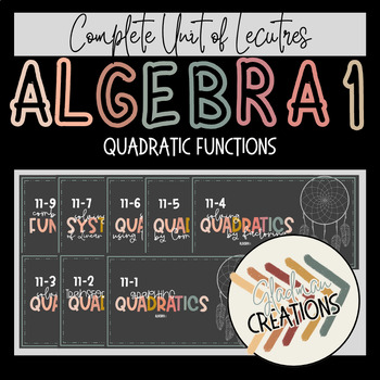 Preview of Algebra 1 Lesson BUNDLE - Quadratic Functions