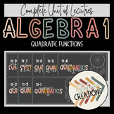 Algebra 1 Lesson BUNDLE - Quadratic Functions