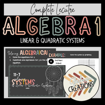 Preview of Algebra 1 Lesson - Linear & Quadratic Systems