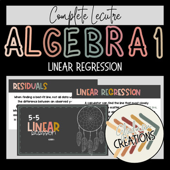 Preview of Algebra 1 Lesson - Linear Regression