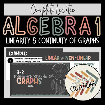 Preview of Algebra 1 Lesson - Linearity and Continuity of Graphs