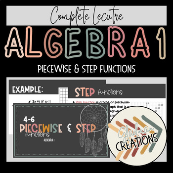 Preview of Algebra 1 Lesson - Piecewise and Step Functions