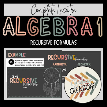 Preview of Algebra 1 Lesson - Recursive Formulas