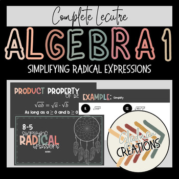 Preview of Algebra 1 Lesson - Simplifying Radical Expressions