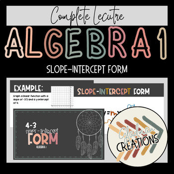 Preview of Algebra 1 Lesson - Slope-Intercept Form