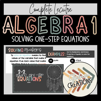 Preview of Algebra 1 Lesson - Solving One-Step Equations