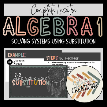 Preview of Algebra 1 Lesson - Solving Systems Using Substitution