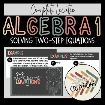 Preview of Algebra 1 Lesson - Solving Two-Step Equations