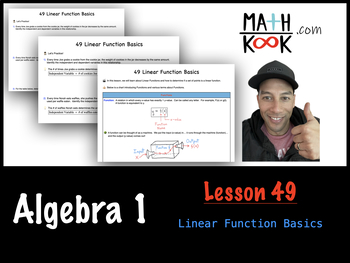 Preview of Algebra 1 - Linear Function Basics (49)