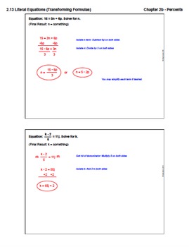 homework 6 literal equations answers