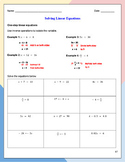 Algebra 1: Master Solving Linear Equations and Solving Lin