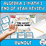 Algebra 1/Math 1 Task Card/Game Review and Assessment Bundle