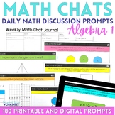 Algebra 1 Math Chats - Daily Math Problems