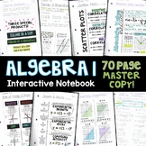 Algebra 1 Math Interactive Notebook 70 Pages - High School