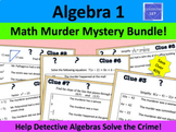 Algebra 1 Math Murder Mystery Bundle!