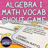 Algebra 1 Math Vocabulary Game