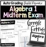 Algebra 1 Midterm Exam- for use with Google Forms