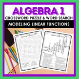 Algebra 1 Modeling Linear Functions Vocabulary Crossword P