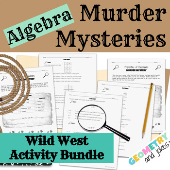 Preview of Algebra 1 Murder Mystery Activity Bundle