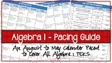 Algebra 1 Pacing Guide