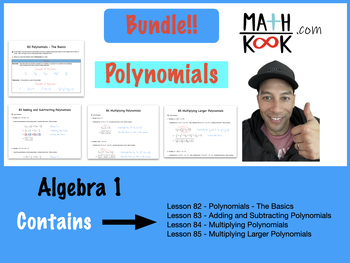 Preview of Algebra 1 - Polynomials - BUNDLE!!