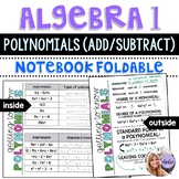 Algebra 1 - Polynomials - Type, Degree, Standard Form Foldable