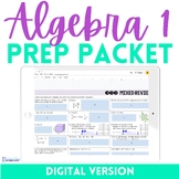 Algebra 1 Prep Packet Digital Version