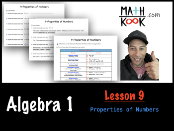 Preview of Algebra 1 - Properties of Numbers (9)