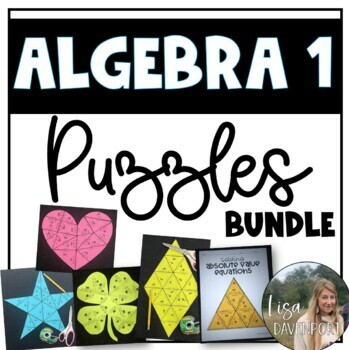 Preview of Algebra 1 Puzzles Bundle