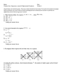 Algebra 1 Quizzes- Geometric and Arithmetic Sequences- 3 versions