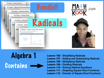 Preview of Algebra 1 - Radicals - BUNDLE!!