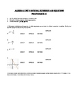 Algebra 1 Rational expressions quiz version C