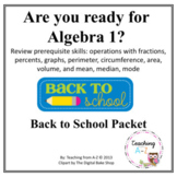 Algebra 1 Readiness Packet