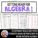 Algebra 1 - Readiness Prep / Summer Packet for Students Go
