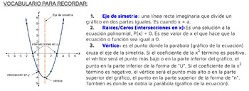 Preview of Algebra 1 Reference/Cheat Sheets en Español