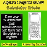 Algebra 1 Regents Review - Calculator Tricks