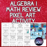 Algebra 1 Review Activity Pixel Art
