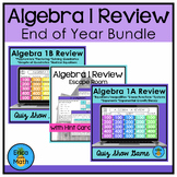 Algebra 1 Review End of Course Activity Bundle