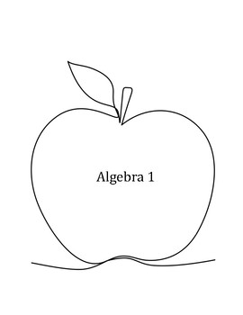 Preview of Algebra 1 Review Packet
