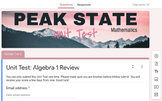 Algebra 1 Review Unit - Google Forms with Videos!