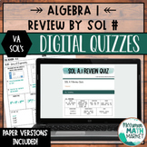 Algebra 1 SOL Digital Quizzes and Packets with Desmos Hacks