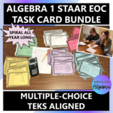 Algebra 1 STAAR EOC TASK CARD Bundle