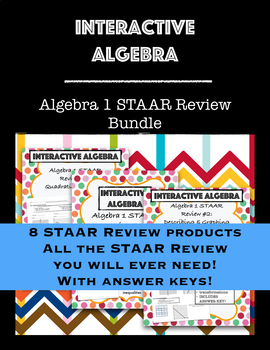Preview of Algebra 1 STAAR Review BUNDLE Includes ALL STAAR Review products