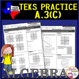 Algebra 1 STAAR TEKS A.3C Linear Attributes