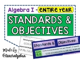 Algebra 1 - STANDARDS and OBJECTIVES for the Entire School