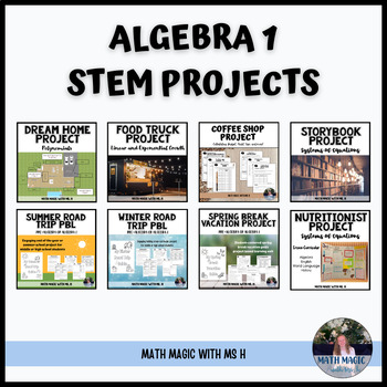 Preview of Algebra 1 STEM Project Activities Bundle