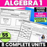 Algebra 1 Guided Notes Curriculum Bundle Scaffolded Practi