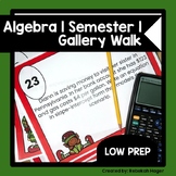 Algebra 1 Semester 1 (Midterm) Gallery Walk - Elves
